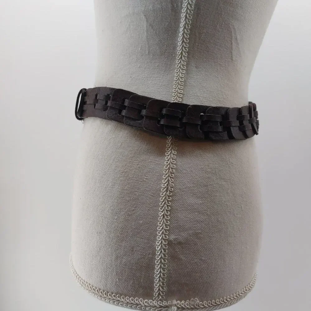 CK Calvin Klein Jeans Chain Link Brown Maroon Size Small